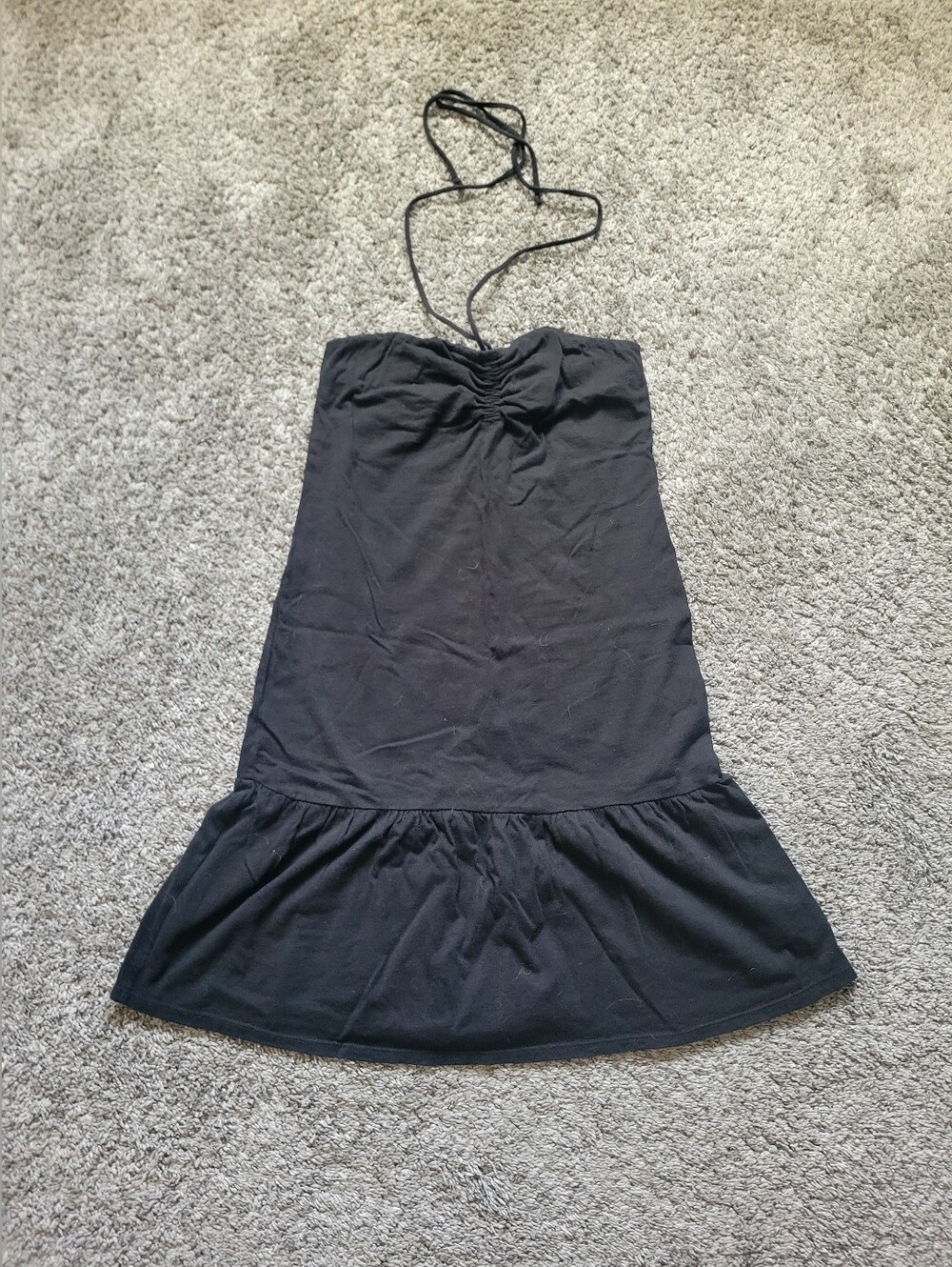 Mossimo Black (Thin) Halter Summer Dress - Women's Stylish Sundress Size Xsmall